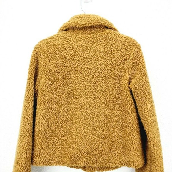 Cavalini Women's Teddy Bear Fur Tan Jacket size S - Picture 3 of 5